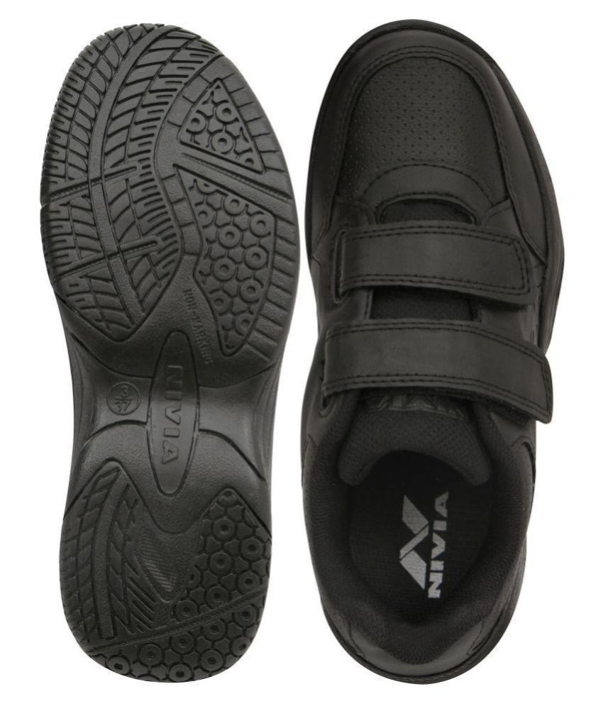 Nivia Boys Velcro Running Shoes (Black) Price in India Buy Nivia Boys