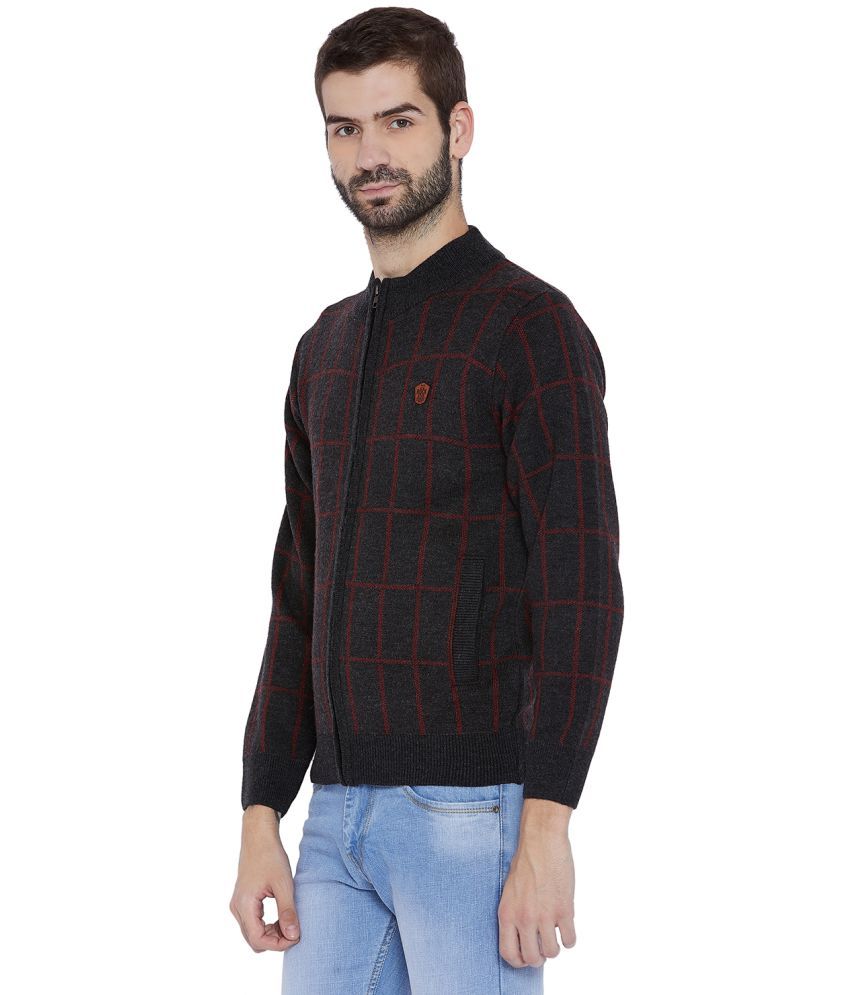 Duke Grey High Neck Sweater - Buy Duke Grey High Neck Sweater Online at Best Prices in India on 