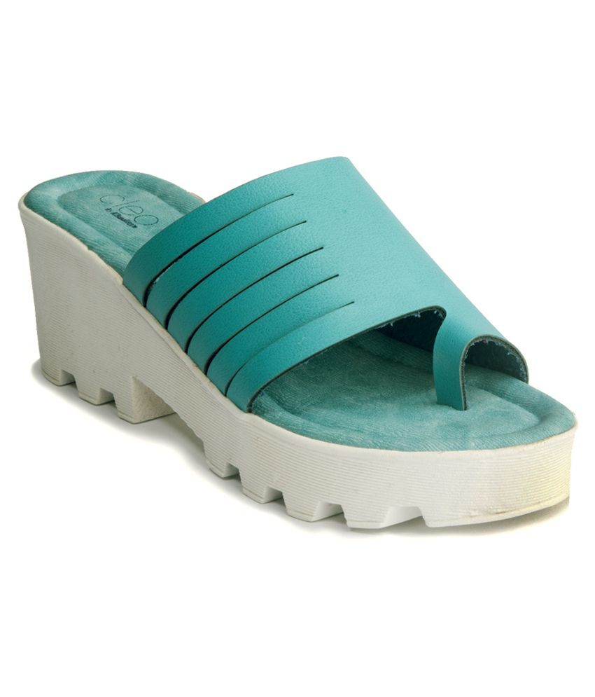 turquoise platform heels