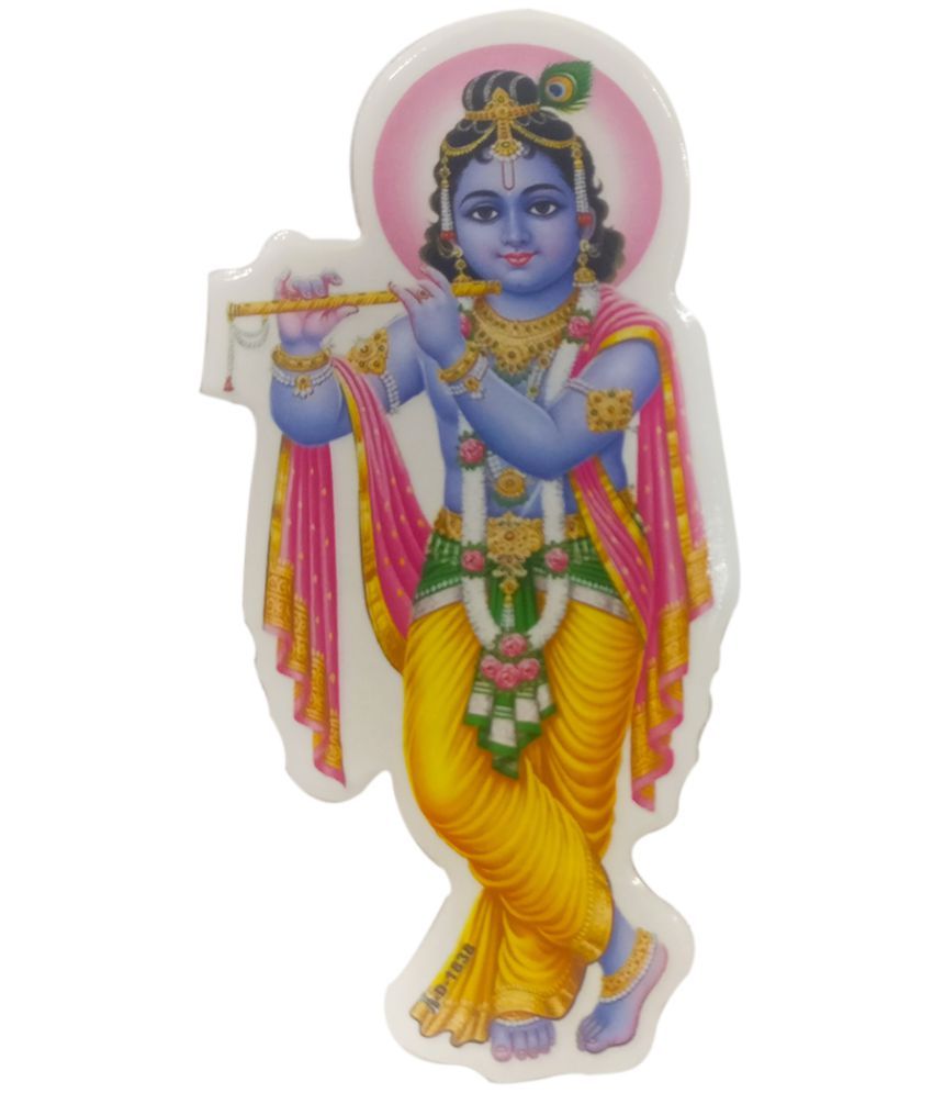 Ratnatraya Energized Lord Krishna Sticker Car/ Bike Decor for Love