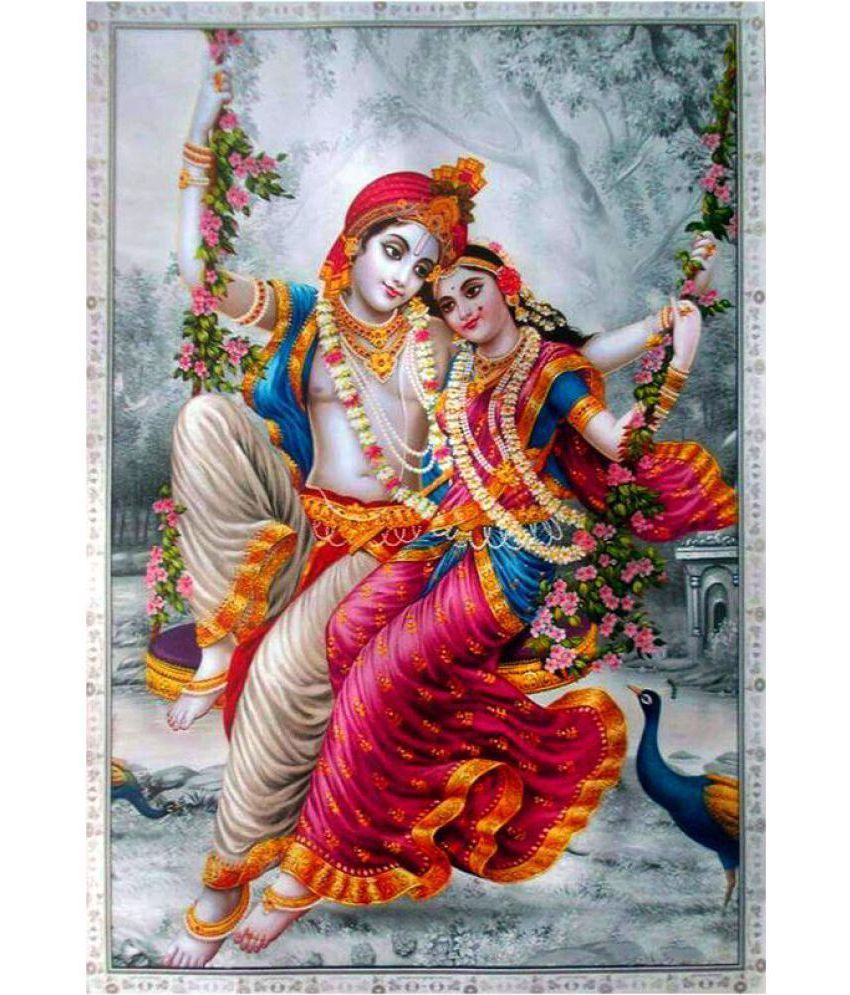 MAHALAXMI ART & CRAFT radha krishna beautiful Wall Poster Without Frame: Buy MAHALAXMI ART ...