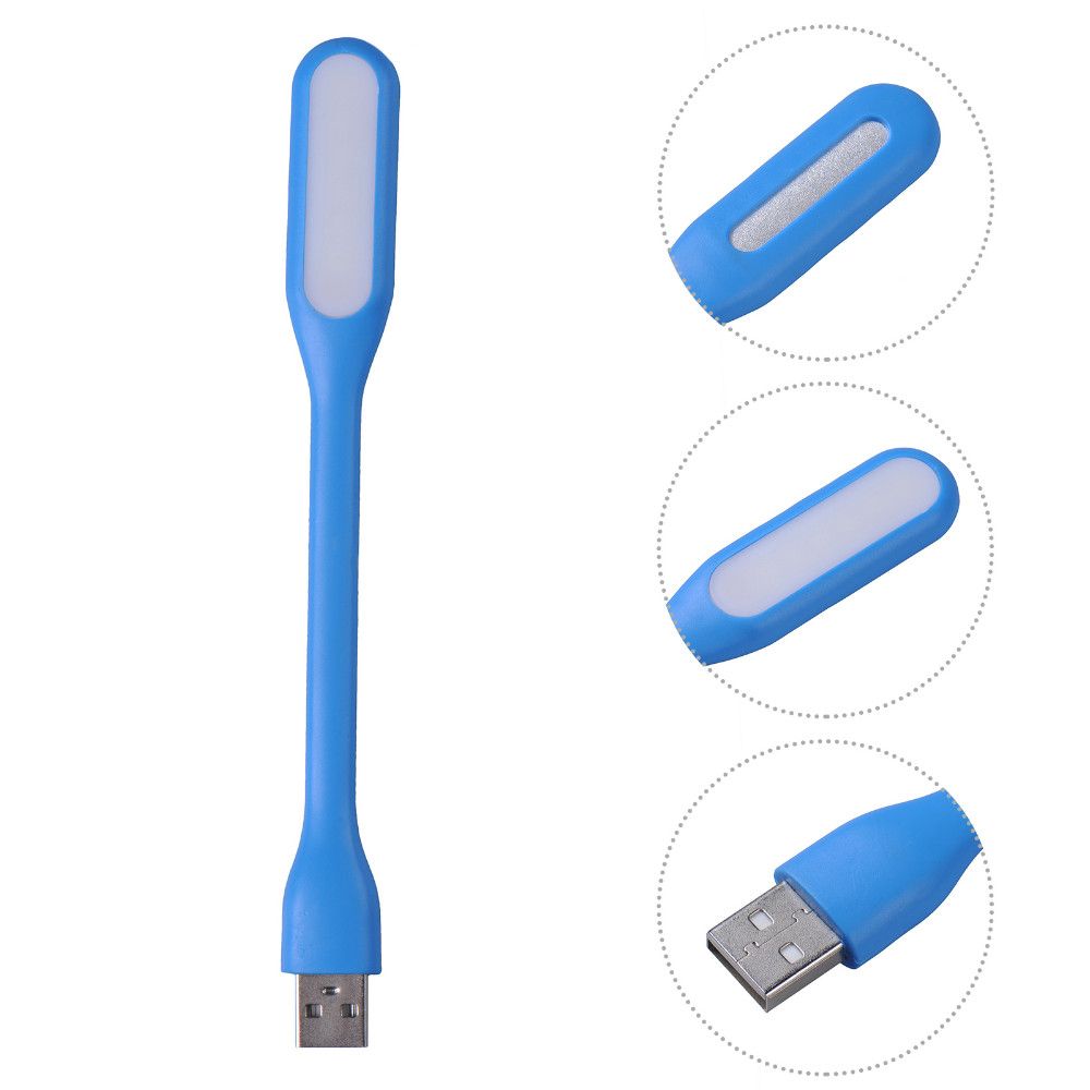 Generic Mini Flexible Usb Led Light Lamp For Notebook Laptop Pc amp; Book Reading blue
