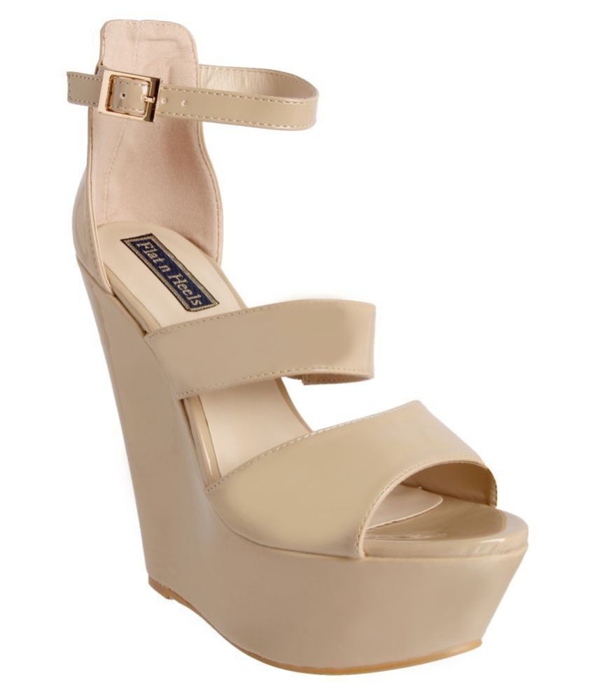 tan pumps flat