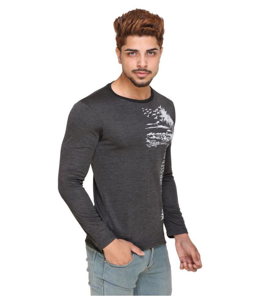 Mg Creations Grey Full Sleeve T Shirt Buy Mg Creations Grey Full