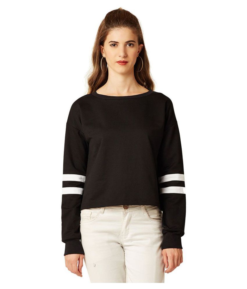     			Miss Chase Cotton Regular Tops - Black