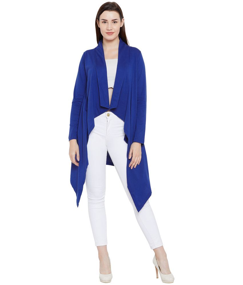 Buy Chill Winston Cotton Blend Turquoise Cardigans Dress Online at Best