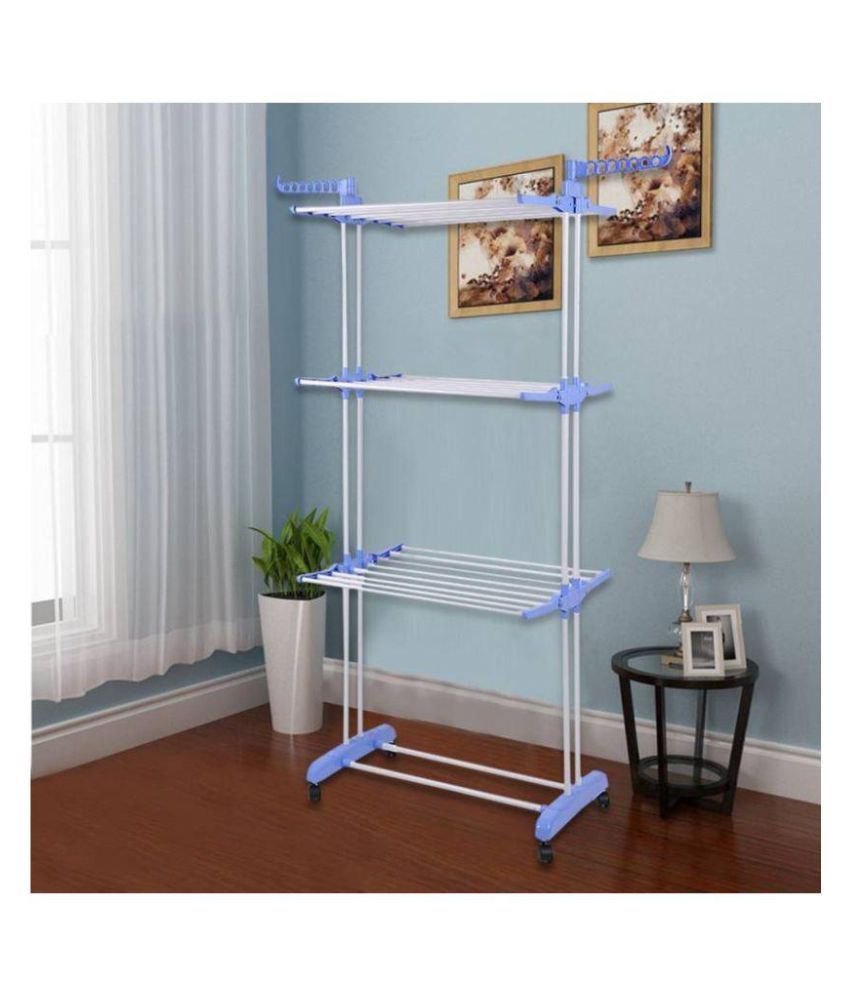 TNC Desire Collapsible Clothes Drying Rack 3Tier Folding Laundry Dryer