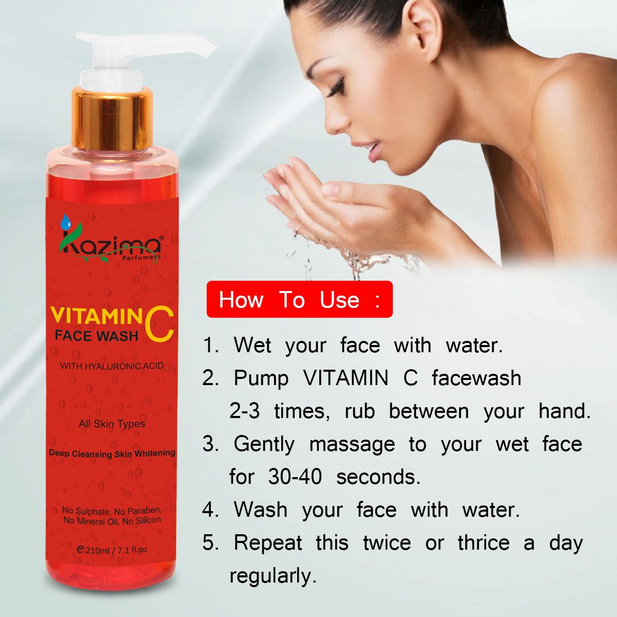 kazima face wash