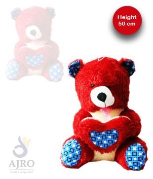 red and blue teddy bear