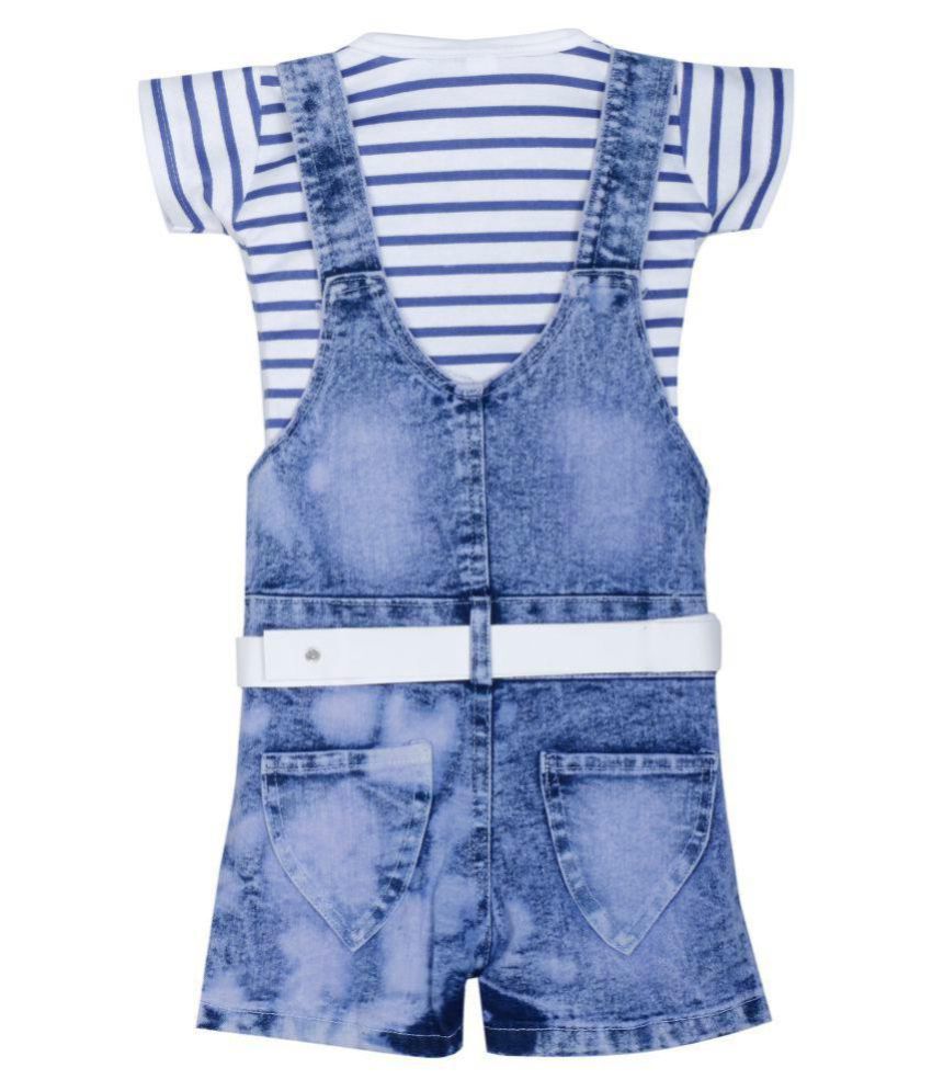 BENKILS Cute Fashion Baby Girl's Infant Jeans Party Wear Dungaree