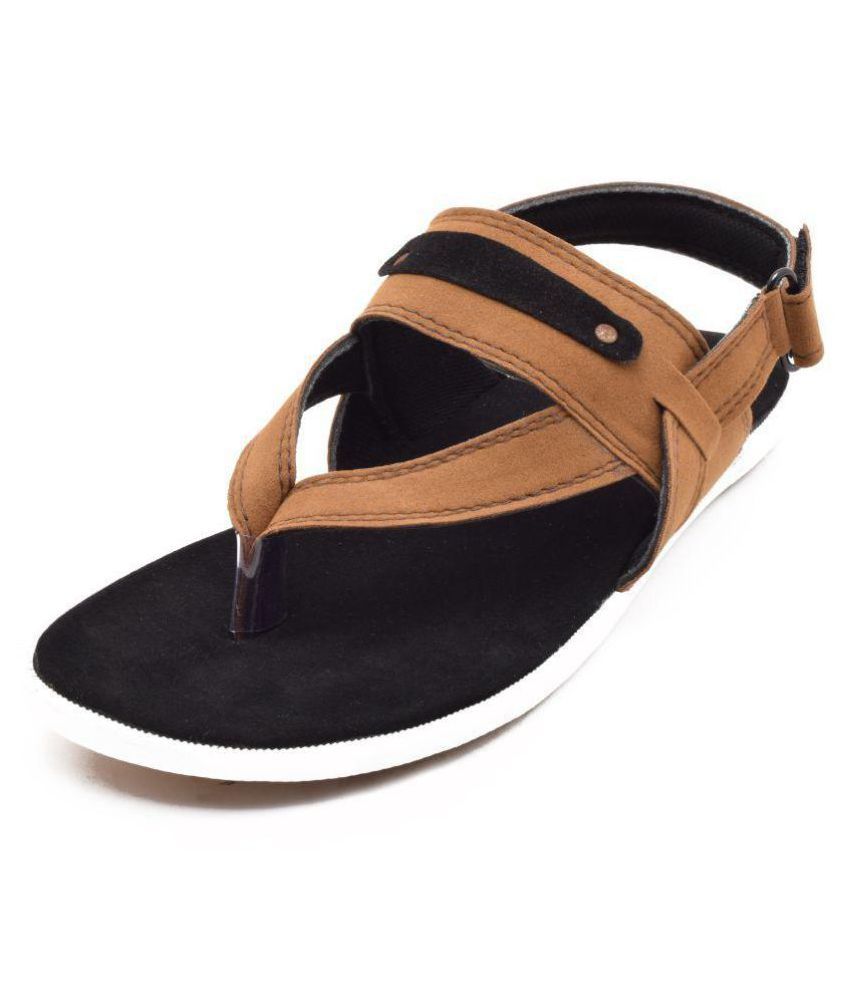 Addoxy Black Canvas Sandals Price in 