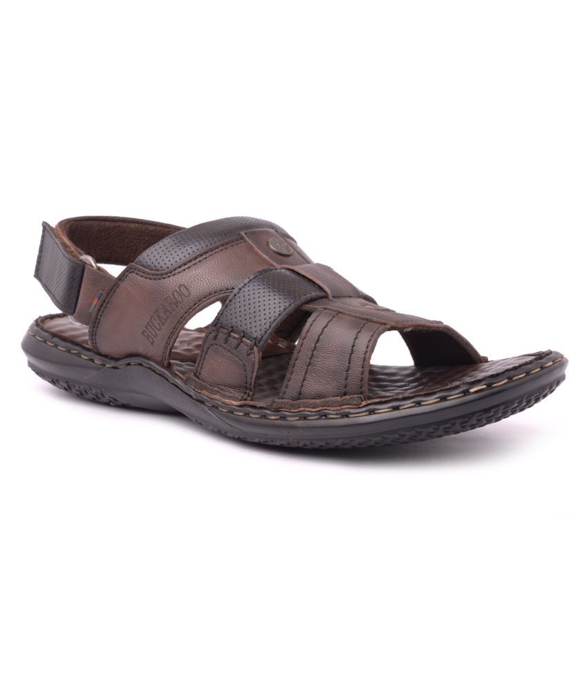 buckaroo men's leather sandals