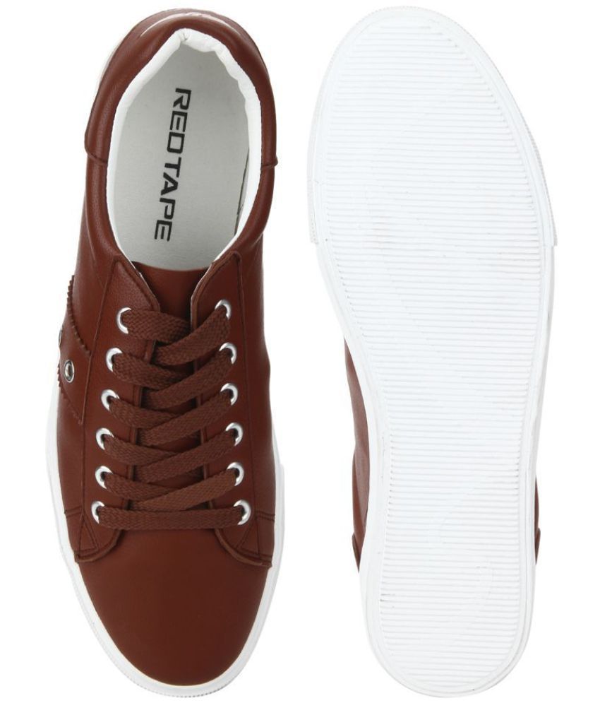 red tape men tan sneakers