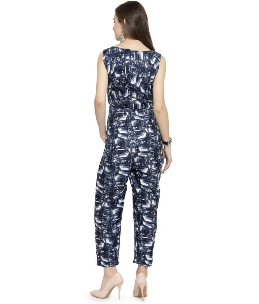 Enchanted Drapes Navy Crepe Jumpsuit Buy Enchanted Drapes Navy Crepe