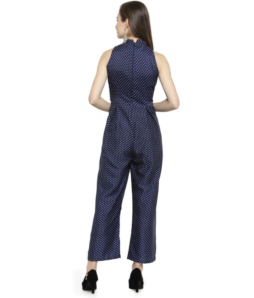 Enchanted Drapes Navy Crepe Jumpsuit Buy Enchanted Drapes Navy Crepe