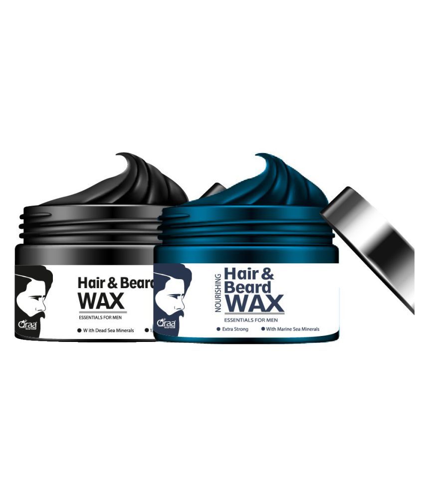 Qraa Nourishing Hair and Beard Wax 200 gm Pack of 2