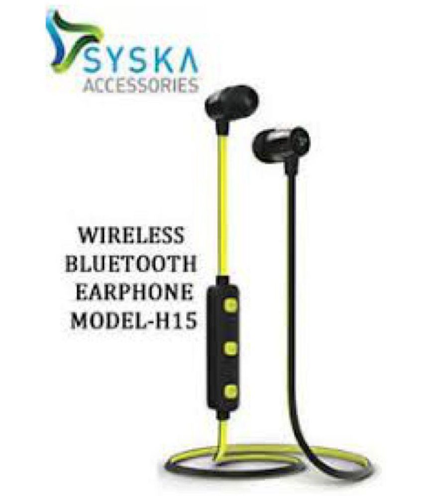 syska wireless earphones h15 price