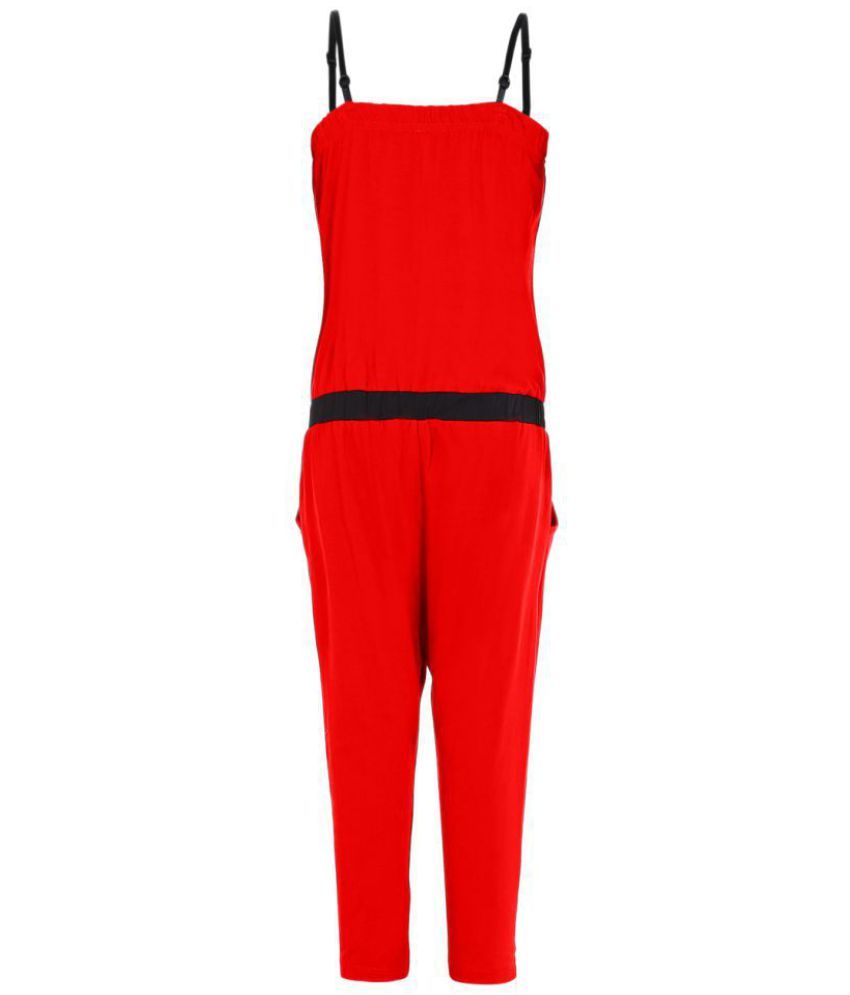 cotton stretch jumpsuit