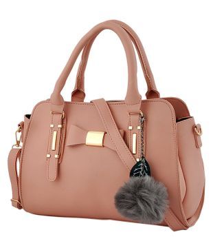 Mark Keith Peach P U Shoulder And Sling Bags Combo