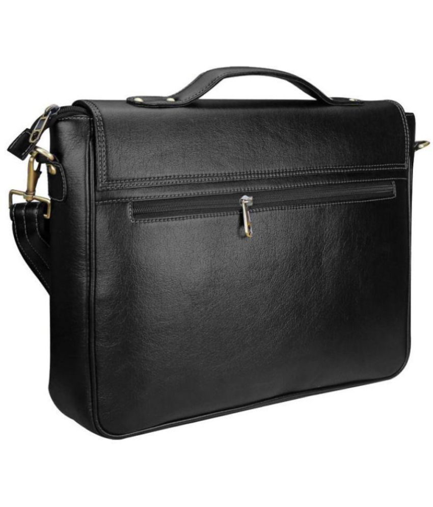Home Story Black P.U Leather Office Bag Side Bag leather Bag For Men ...