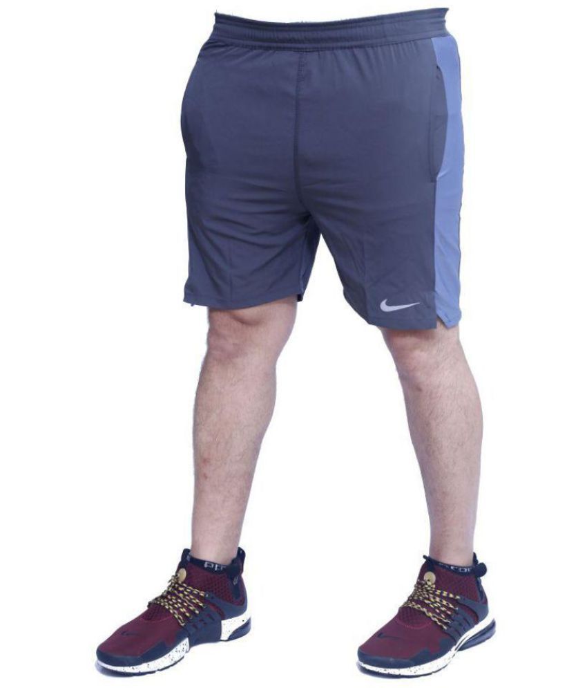 Nike Medium Grey Polyester Lycra Football Shorts Single Buy Nike