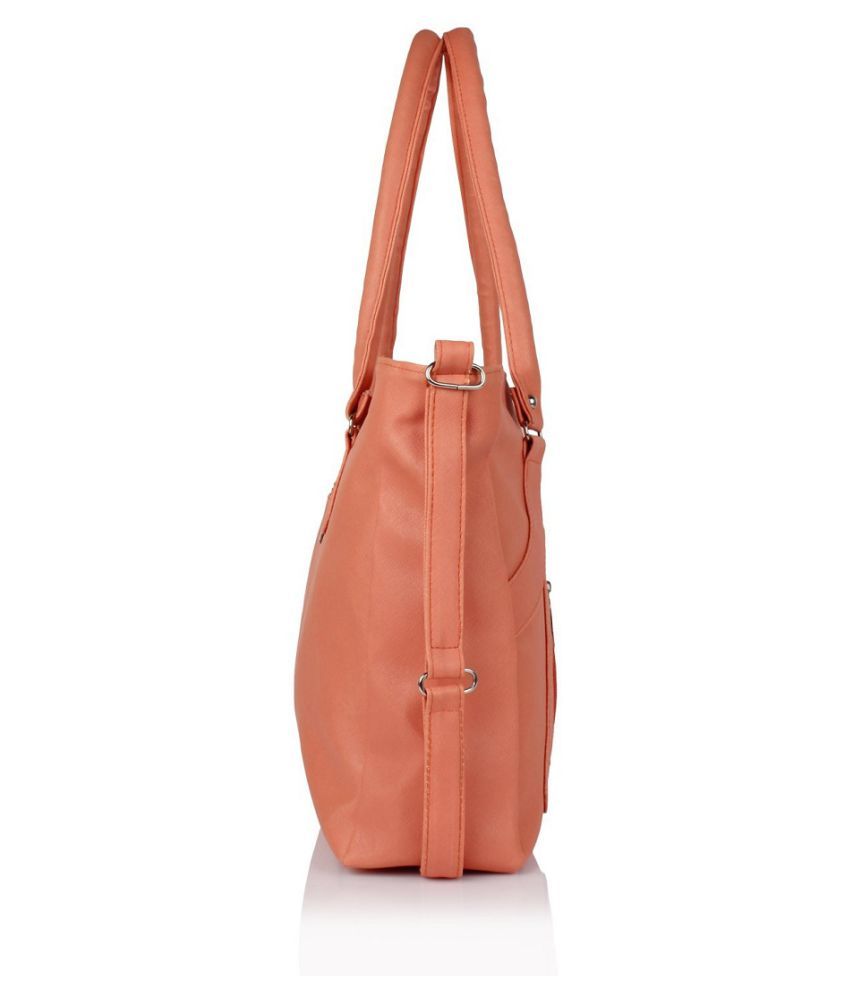 SBS BAGS PeachPuff P.U. Shoulder Bag - Buy SBS BAGS PeachPuff P.U ...