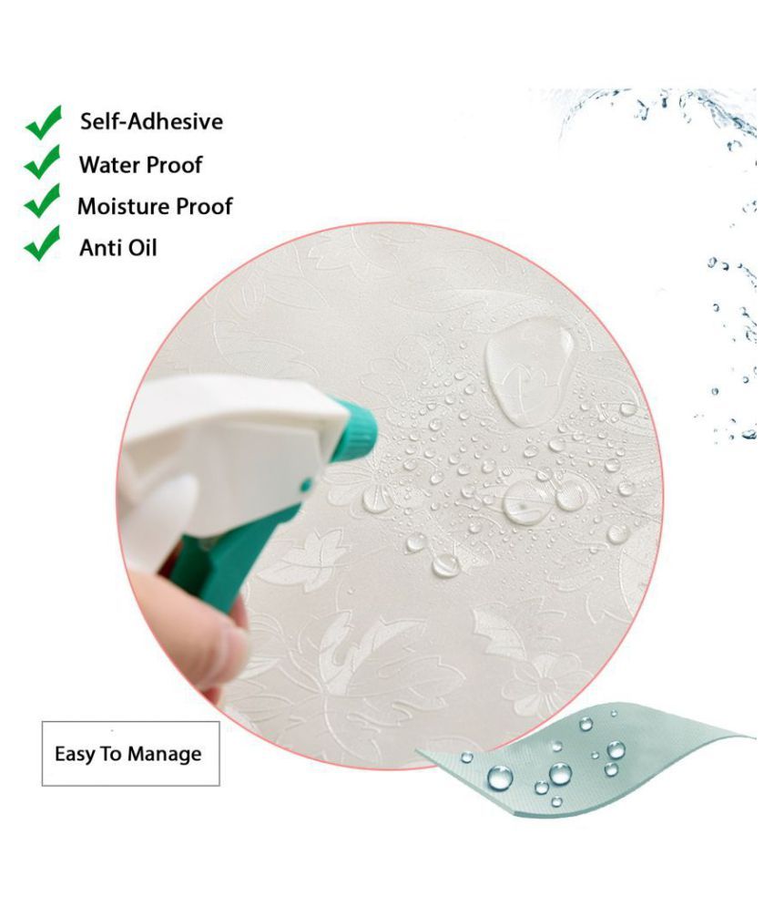 WolTop Wall Stickers Wallpaper Rose Flowers Self Adhesive Floral Sticker ( 300 x 60 cms ) Buy