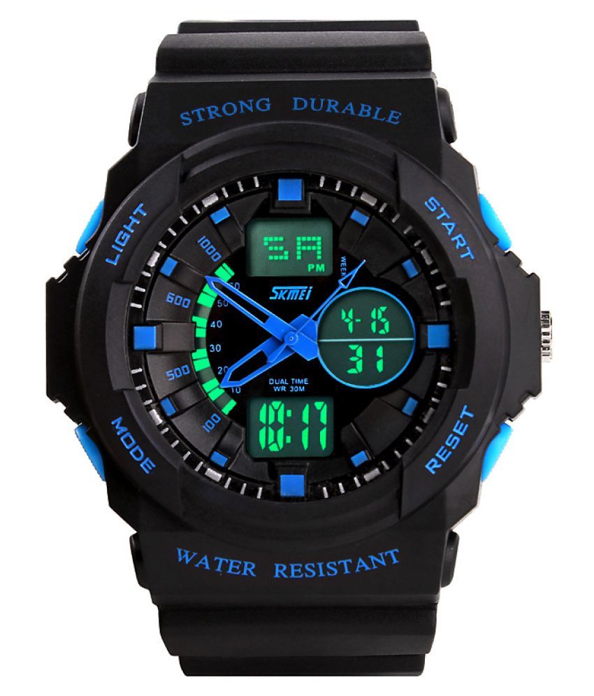 Skmei Sport SKM-0955-Blue PU Analog-Digital Men's Watch - Buy Skmei ...