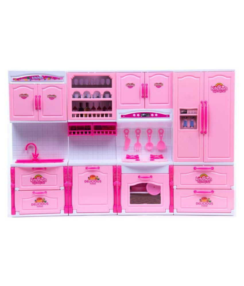 ICE TREE Modern Kitchen Toy Set, Battery Operated Play Set with