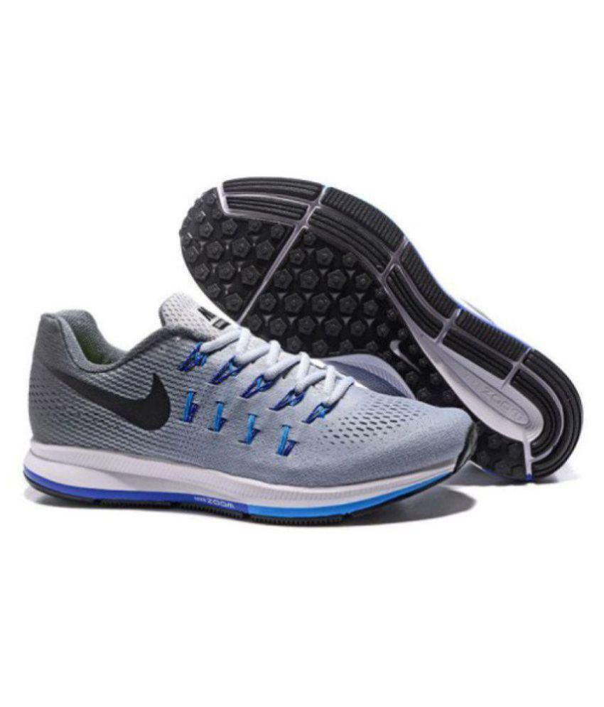 nike gray and blue shoes