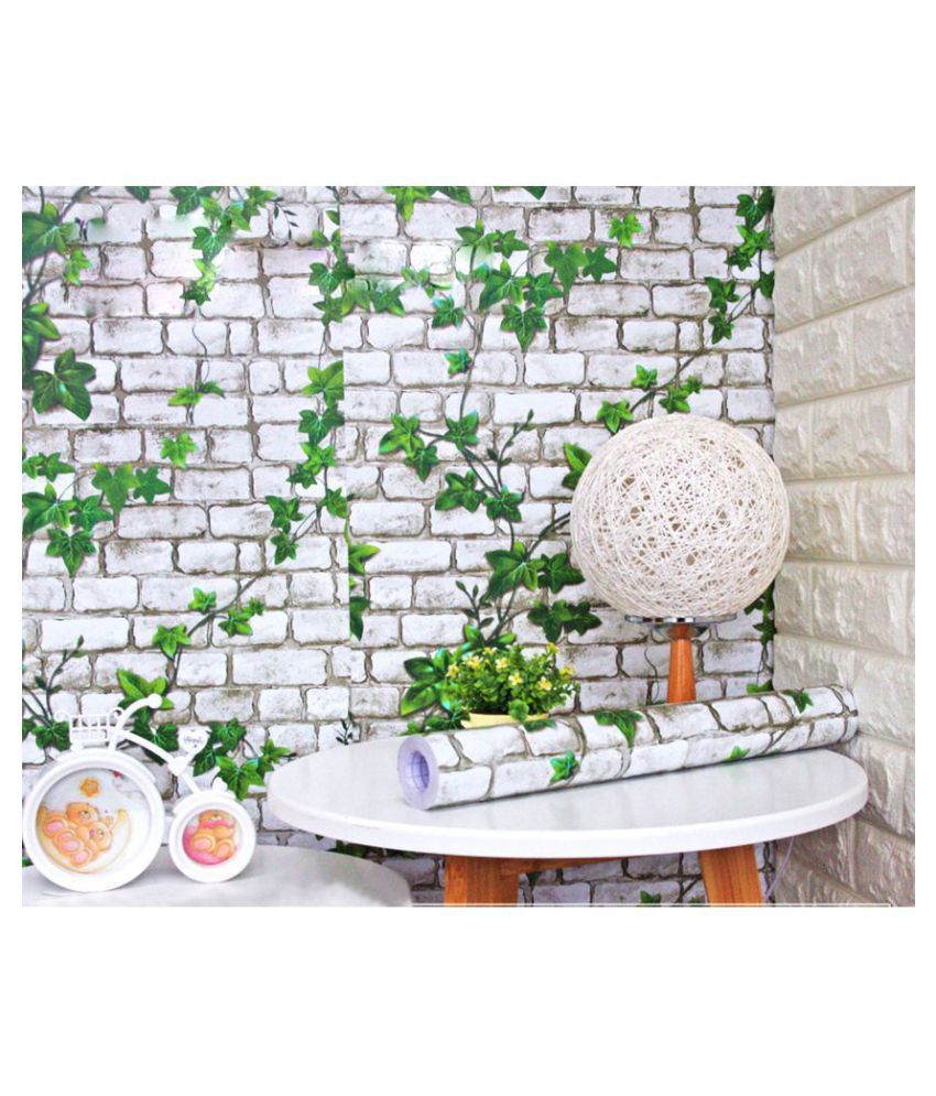 WolTop Stickers Wallpaper 3d Ivy Nature Self Adhesive Nature Sticker