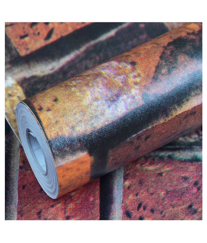 WolTop Wall Stickers Wallpaper 3D Bricks Self Adhesive Abstract Sticker