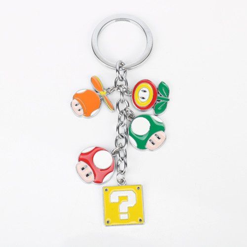 Classic Game Anime Keychain Super Mario Alloy Mushroom Flower Pendant Key  Chain Car Key Holder Keyring Chaveiro Unisex: Buy Online at Low Price in  India - Snapdeal