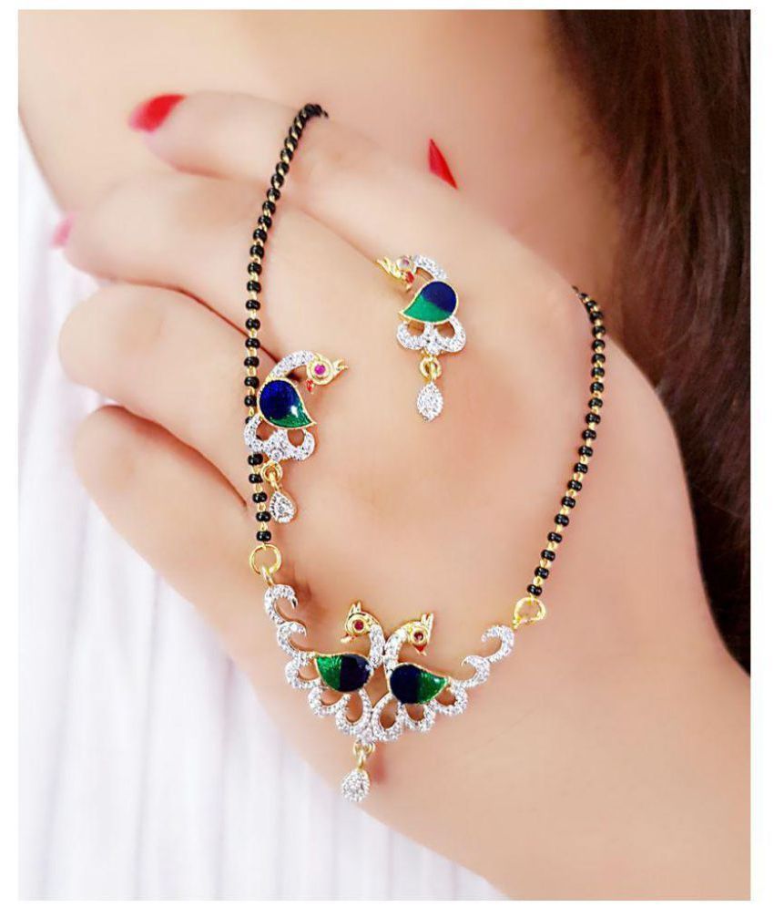 Darshini Designs Traditional peacock style mangalsutra ...