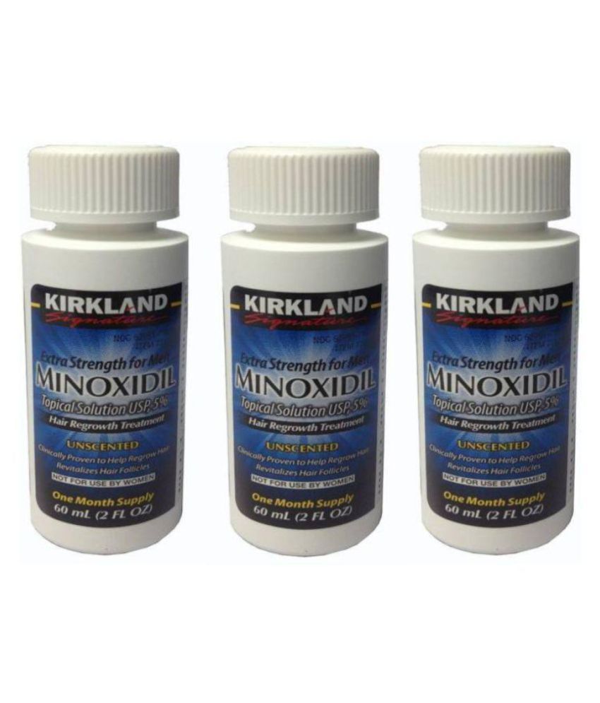 Kirkland Signature Hair Regrowth for Men 3 Months Supply (Pack of 3