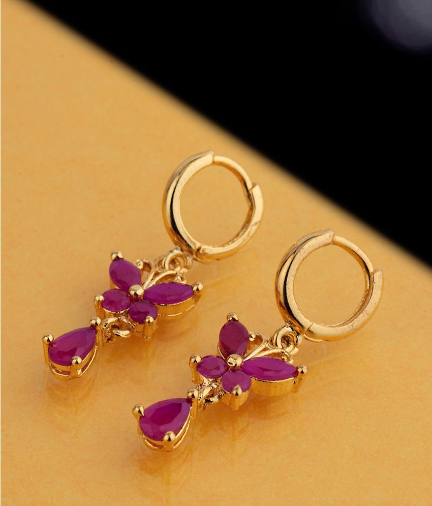 Voylla Butterfly Motif Gems Embellished Earrings For Women - Buy Voylla ...