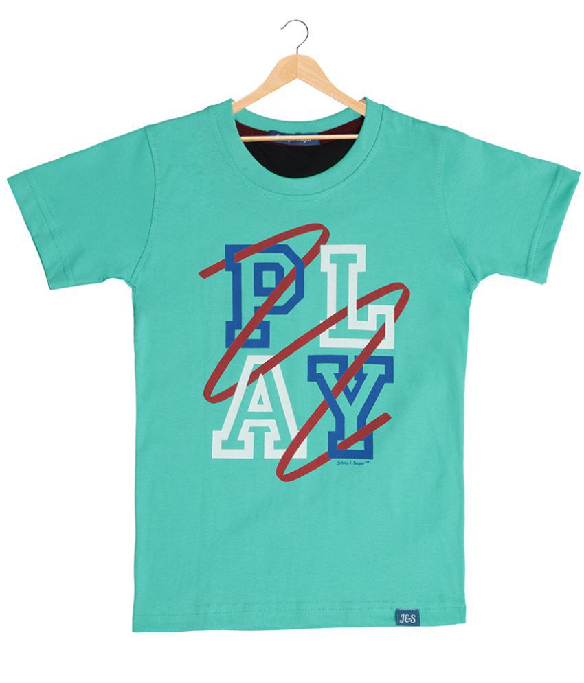 Johny & Sugar Cyan + Navy T-Shirts Combo - Buy Johny & Sugar Cyan ...