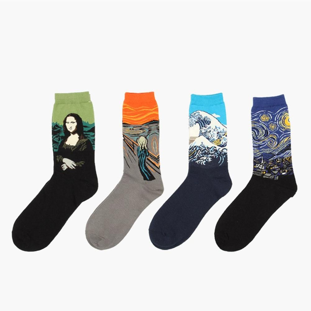 Chalier Womens Famous Painting Art Printed Funny Casual Cotton
