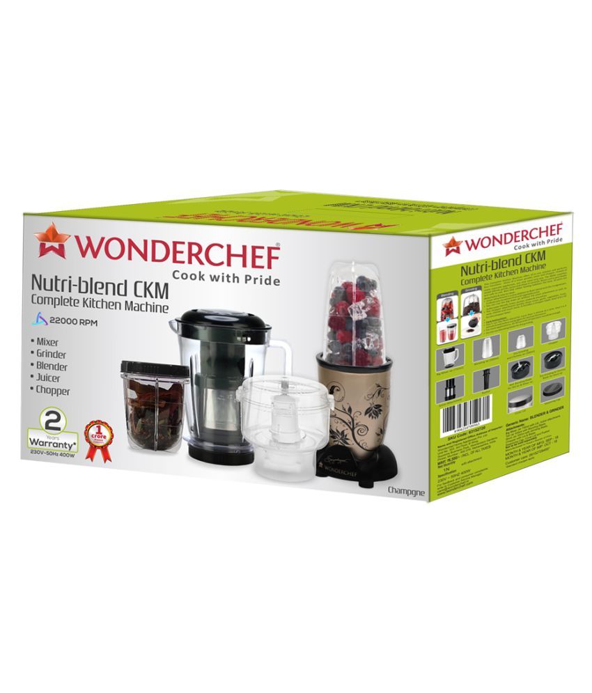 wonderchef nutri blend ckm complete kitchen set