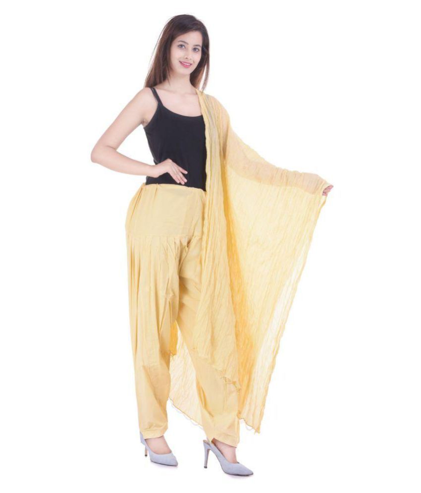 Real Bottom Cotton Single Patiala With Dupatta Price in India Buy