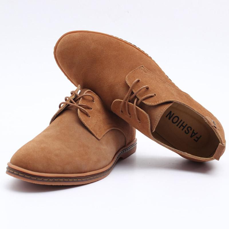 YJP Men Suede Leather Shoes Men's Dress Formal Oxfords Lace Up Casual  Loafers: Buy Online at Low Price in India - Snapdeal