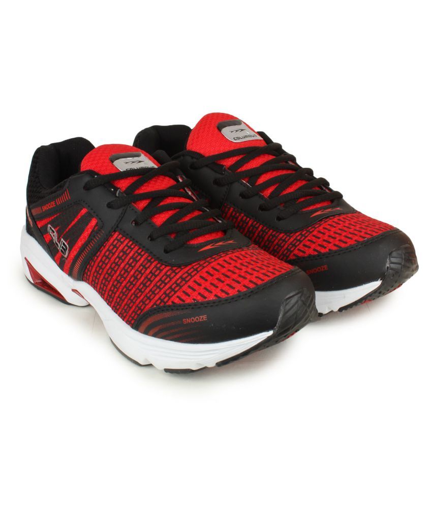 Columbus Red Running Shoes - Buy Columbus Red Running Shoes Online at ...