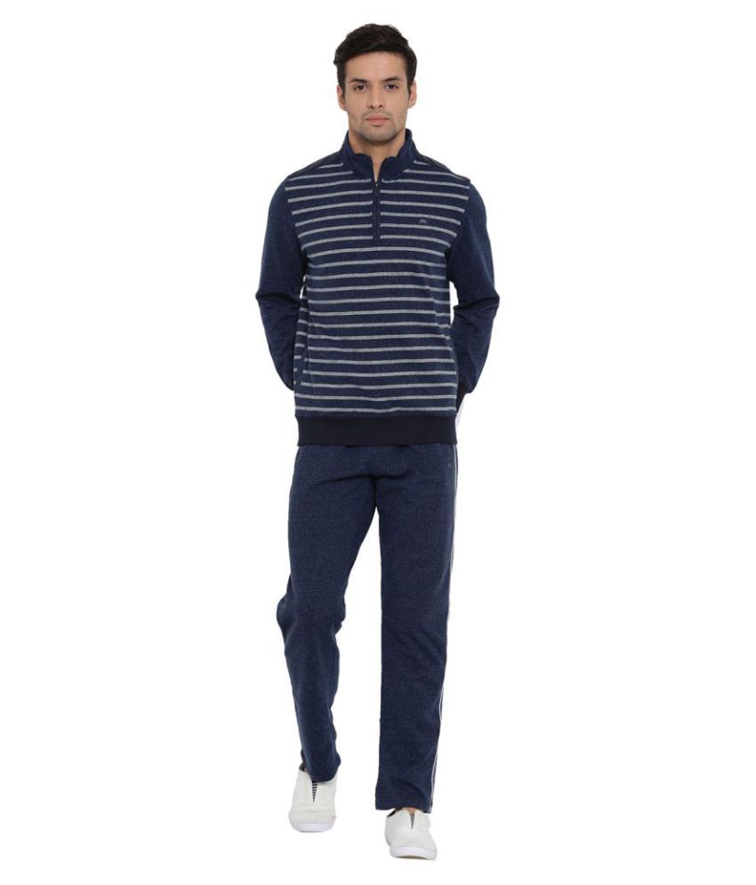 navy cotton tracksuit bottoms