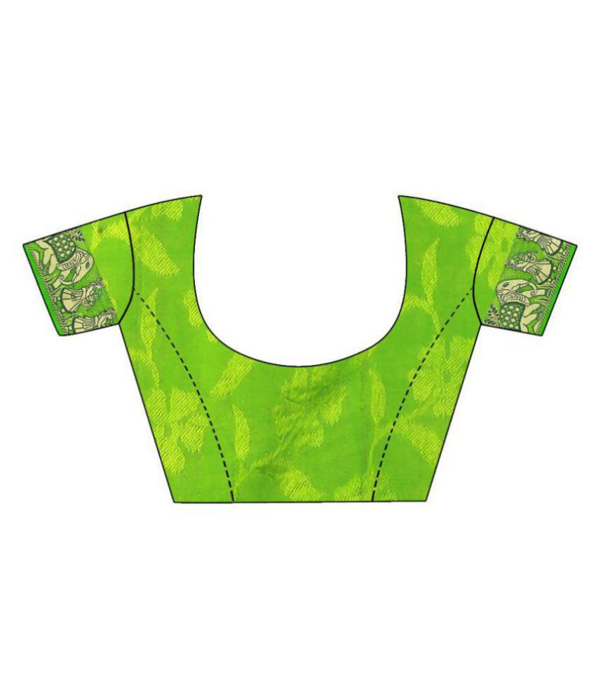 VIHA Green Art Silk Saree - Buy VIHA Green Art Silk Saree Online at Low ...