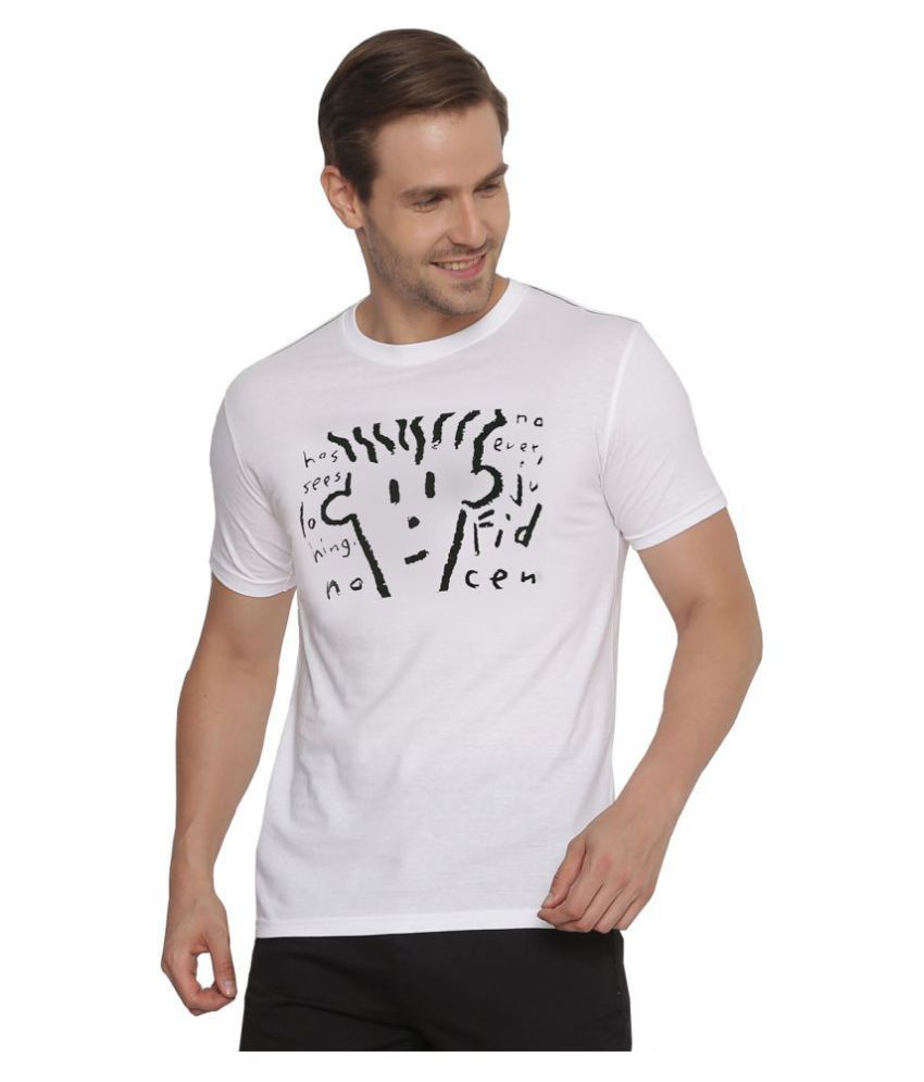 Fido Dido White Half Sleeve T Shirt Pack Of 1 Buy Fido Dido White