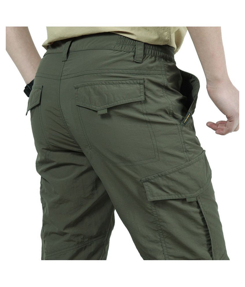 h&m green cargos