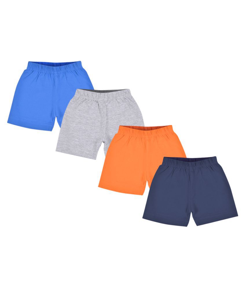 Luke and Lilly Cotton Unisex Baby Shorts - Pack of 4