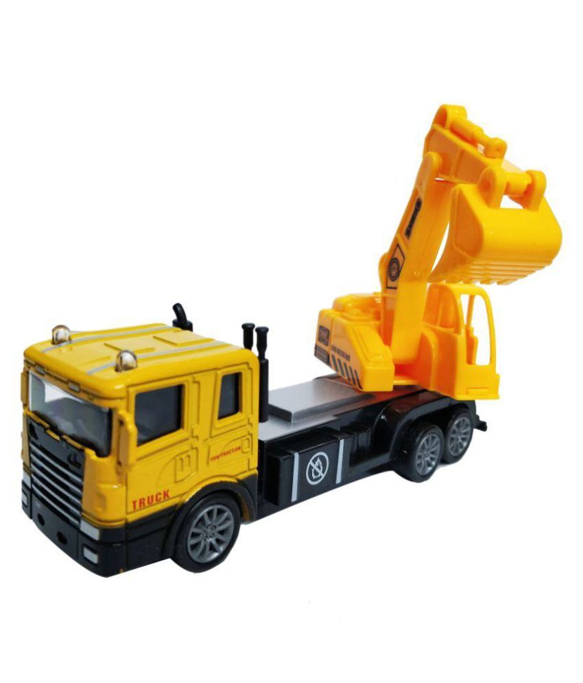 Emob Battery Operated Excavator Truck with 2 Mini Pull Back Vehicle
