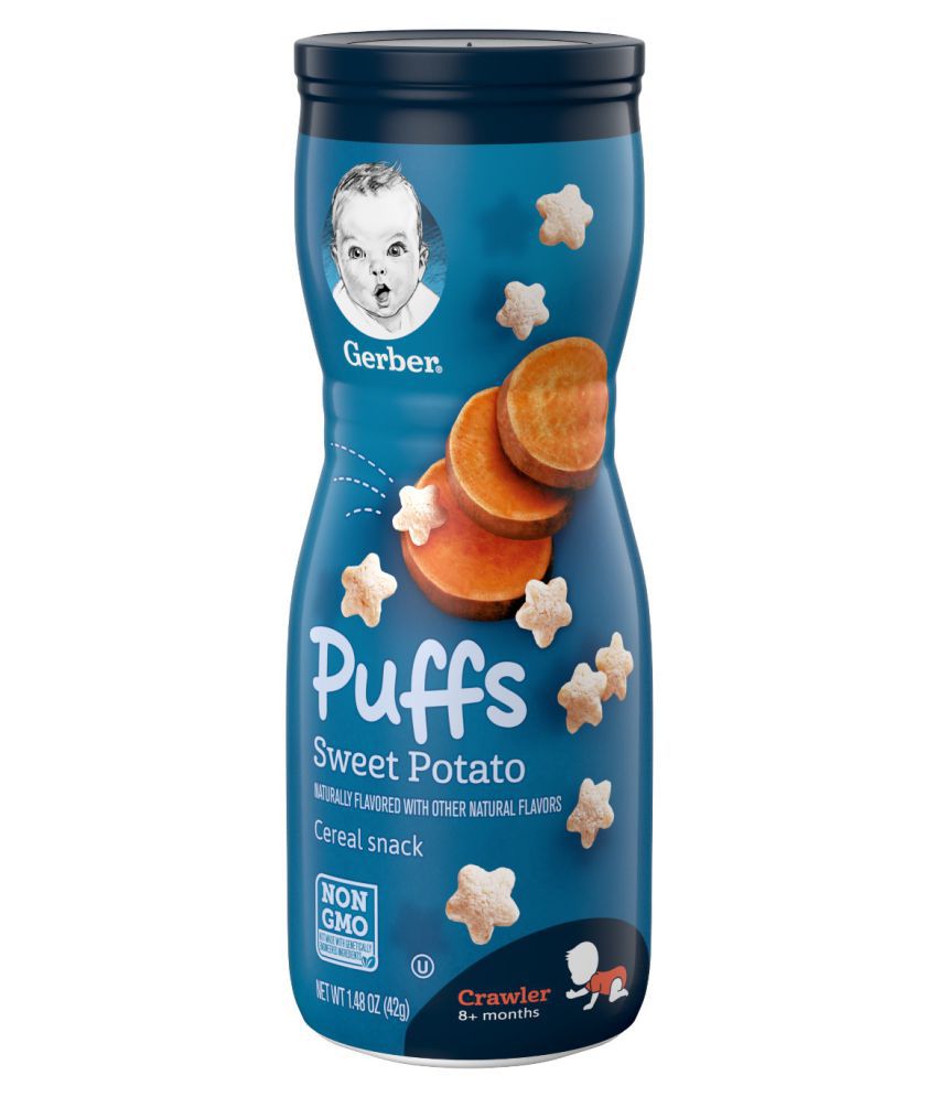 Gerber Gerber Sweet Potato Puffs 42g Infant Cereal for 6 Months + ( 42 gm )
