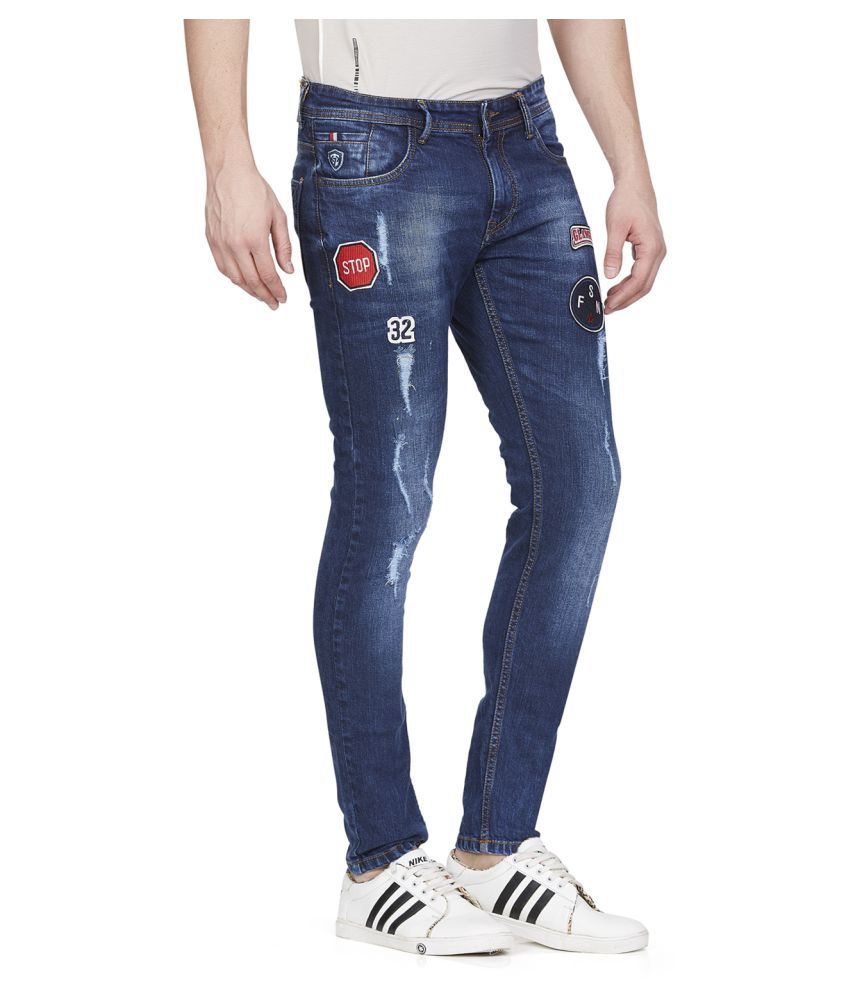 Kozzak Dark Blue Super Skinny Jeans 